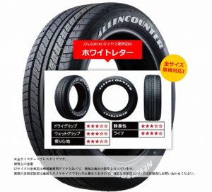 パーツパーク | ハイエース用ホイワトレターLTタイヤに新たな仲間が追加！